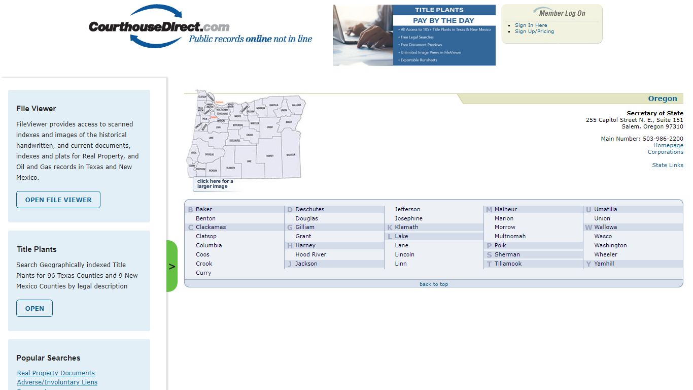 Search Oregon Public Property Records Online - CourthouseDirect.com